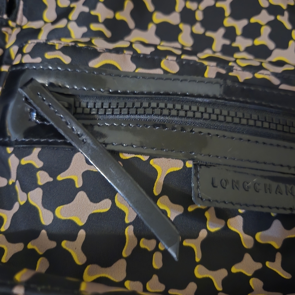 Stylish Black And Yellow Patterned Backpack - image 8